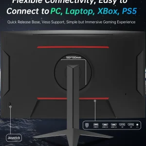 KTC 32 Inch Curved Monitor VA 1500R, 2K QHD 1440P@180Hz - Thumbnail Image 5