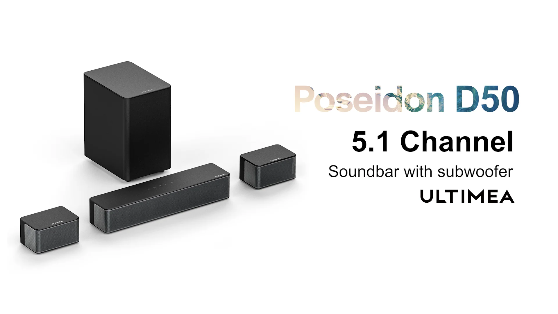 ULTIMEA 5.1 Virtual Surround Soundbar, 3D Surround Sound System - Image 8