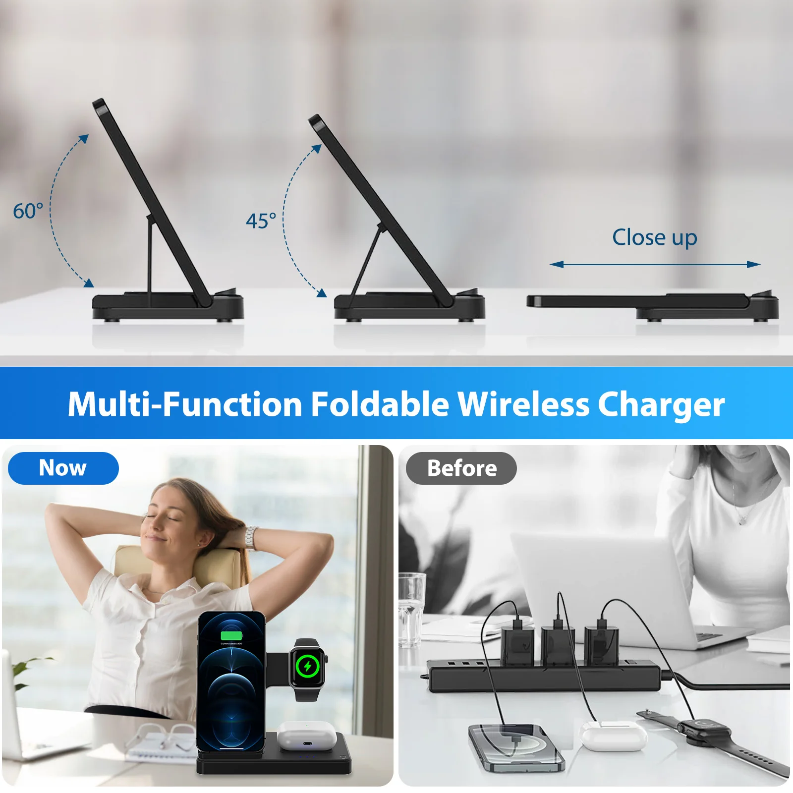3 In 1 Wireless Charging Station Magnetic Fast Charging 18W - Image 10