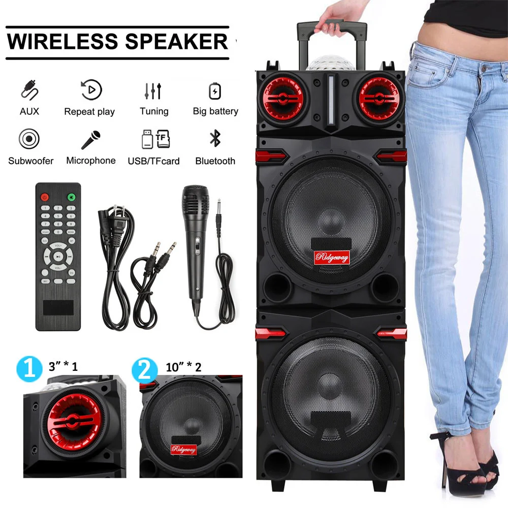 9000W Portable Bluetooth Speaker Heavy Bass Sound System - Image 1