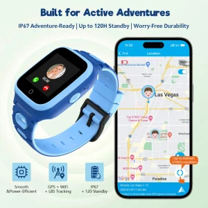 4G Kids Smartwatch GPS Watch Location Video Call Voice Chat Waterproof - Thumbnail Image 2