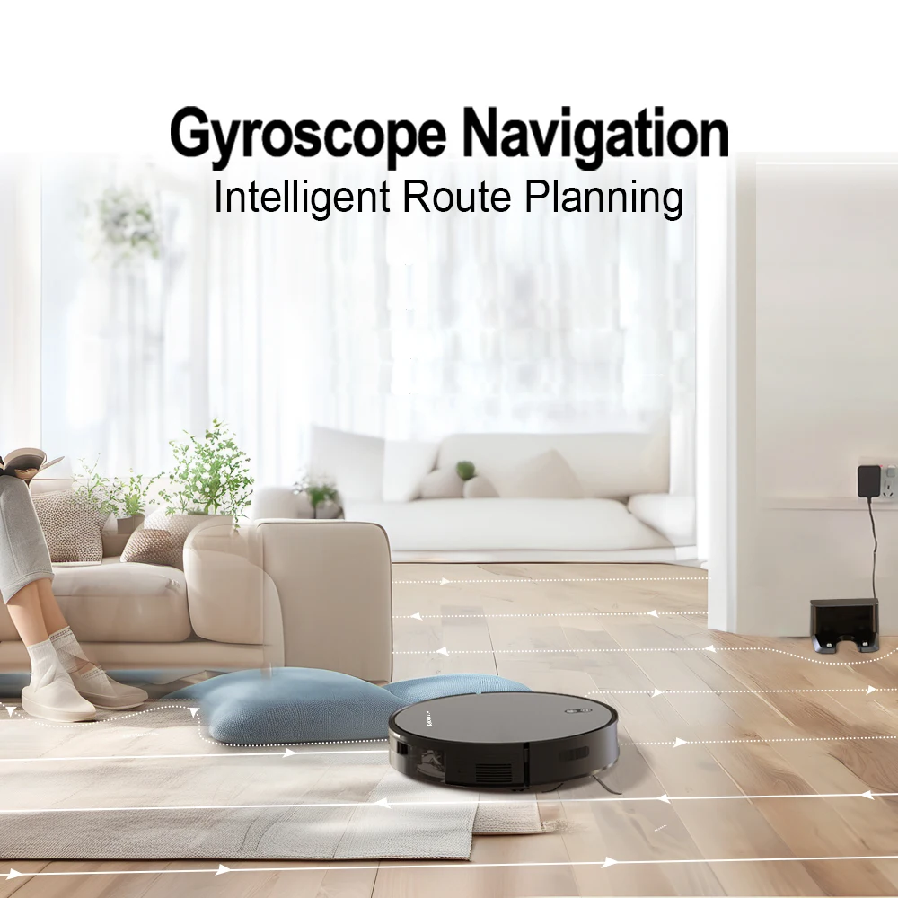 Robot Vacuum Cleaner Combo and Mop 6000PA Strong Suction - Image 3