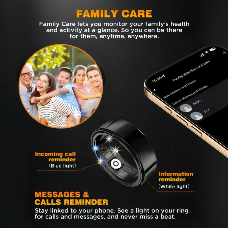 Wearable Smart Ring, Durable Stainless Steel, Lightweight Wireless Bluetooth - Image 6