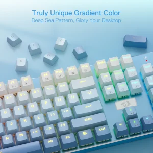 Redragon K556 SE RGB LED Backlit Wired Mechanical Gaming Keyboard - Thumbnail Image 3
