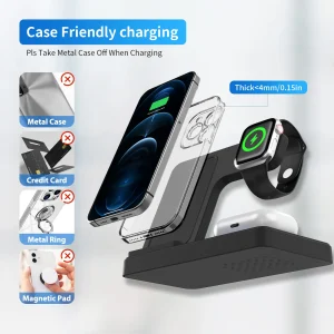3 In 1 Wireless Charging Station Magnetic Fast Charging 18W - Thumbnail Image 7