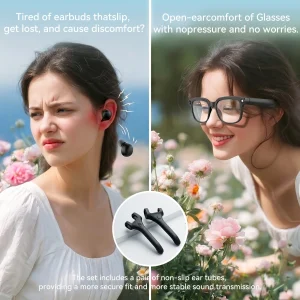 Smart camera glasses, 8-megapixel HD video recording glasses (with audio) - Thumbnail Image 6