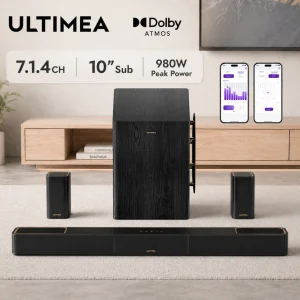 ULTIMEA 7.1.4ch Soundsystem Soundbar, Dolby Atmos & APP Control - Thumbnail Image 2
