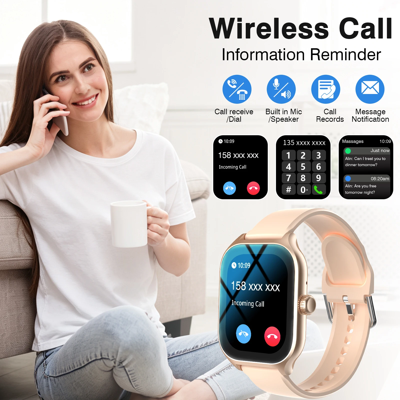 New Full-Touch High-Definition Men's and Women's Sports Smartwatch - Image 15