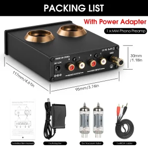 Nobsound Mini MM RIAA Phono Stage Turntable Preamp - Thumbnail Image 6