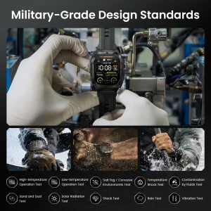 KOSPET TANK M4C Advanced GPS Smartwatch for Men MIL-STD-810H Tough 5ATM Waterproof - Thumbnail Image 2
