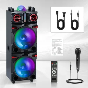 9000W Portable Bluetooth Speaker Heavy Bass Sound System - Thumbnail Image 8