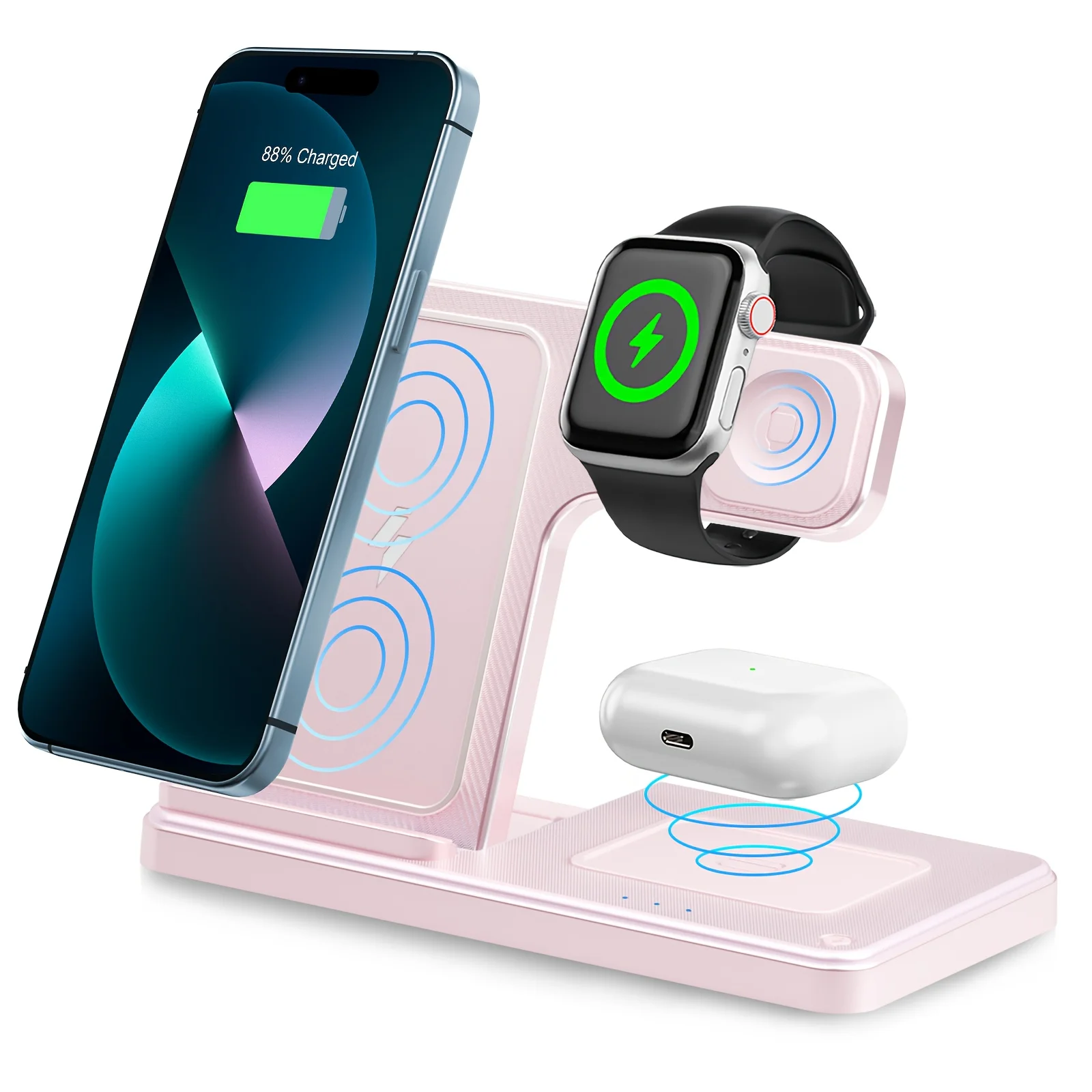 3 In 1 Wireless Charging Station Magnetic Fast Charging 18W - Image 8