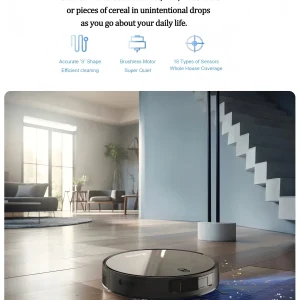 Robot Vacuum Cleaner Combo and Mop 6000PA Strong Suction - Thumbnail Image 5