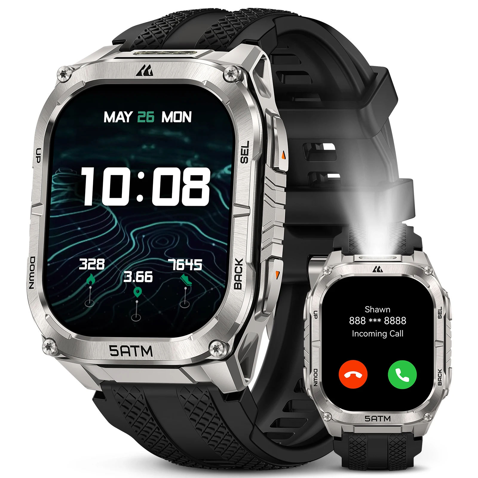 KOSPET TANK M4C Advanced GPS Smartwatch for Men MIL-STD-810H Tough 5ATM Waterproof - Image 7