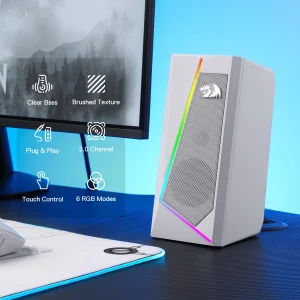 Redragon GS520 RGB Desktop Speakers, 2.0 Channel PC Stereo - Thumbnail Image 3