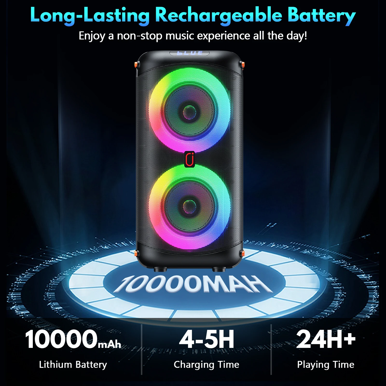 Wireless Bluetooth Speaker with 2 Microphone - Image 2