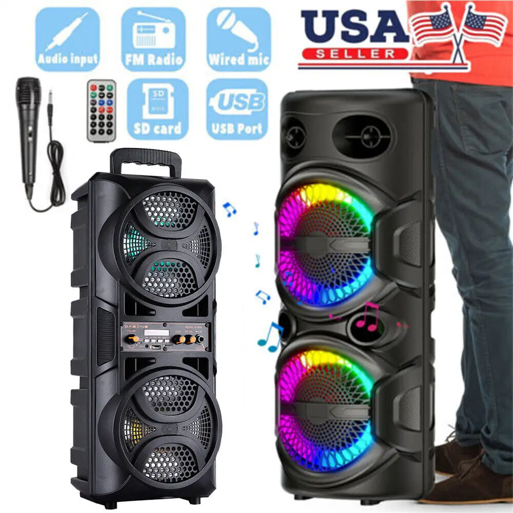 3000W Portable Bluetooth Sub Woofer Heavy Bass Sound System - Image 1